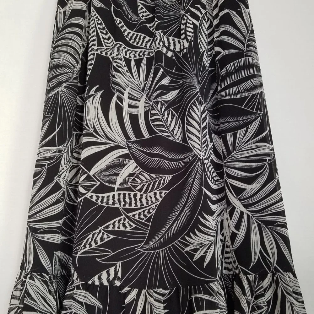 Banana Republic NEW Tropical‎ Maxi Dress Black XS